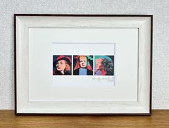 アンディ・ウォーホル☆デッドストック限定１枚◎新品額付☆マット付ポストカードフレーム◇Andy Warhol☆A4サイズ程度☆23
