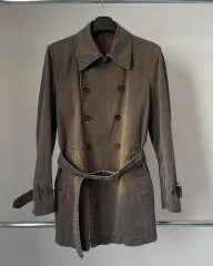 Tornado Mart Washed and Belted Coat