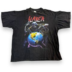 値下げ不可】古着 90s Slayer 1994 ロンT 長袖Tシャツ - メルカリ