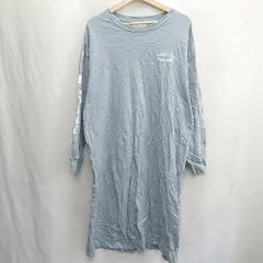 ◇ Θ Ungrid アングリッド 半袖 ロング ワンピース サイズF ブルー レディース E  【1502030017458】