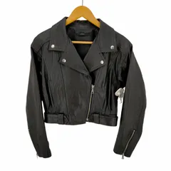 エモダ EMODA 17AW 羊革 ダブルライダースジャケット ショート丈 レディース import：S のサムネイル