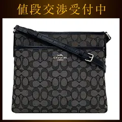 コーチ ショルダーバッグ ec-22604 グレー ブラック シグネチャー