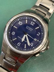 ジャンク品 CITIZEN シチズン エコドライブ アテッサ ソーラー電波時計