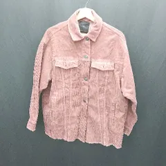 ◇ ⊇ ZARA ザラ スウェード 長袖 ジャケット サイズ表記なし レッド レディース E  【1501160024961】