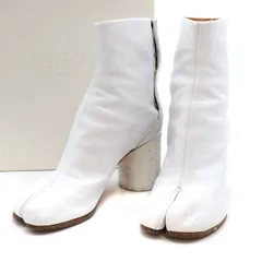 Maison Margiela22 メゾン マルジェラ 18SS TABI BOOTS 足袋 レザーヒールブーツ ホワイト 37 S58WU0161
