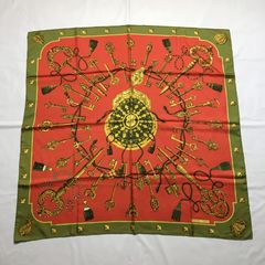 2507-11｜美品｜エルメス カレ 90 スカーフ ペールグリーン タグあり HERMES - 2507-11｜美品｜エルメス カレ 90 スカーフ ペール