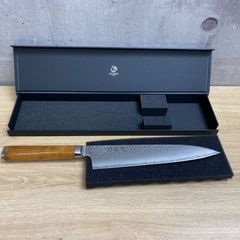 D-03051 美品 龍泉刃物 丹巌龍 TG-602 牛刀 包丁 刃渡り21cm