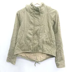 ■ KBF URBAN RESEARCH フード部分ボア 長袖 ボアジャンパー サイズF カーキ レディース E  【1408060041169】