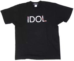 [중고] 의류 콩 시바의 무리 IDOL T 셔츠 블랙 XL 사이즈