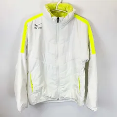 ミズノ ブレスサーモライトウオーマーシャツ M ホワイト 62JE7701 レディース MIZUNO テニスウェア ウインドブレー 中綿ジャケット ウォームアップ 防寒