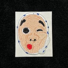 ★刺繍シール／ステッカー　ワッペン★　ひょっとこ　大サイズ