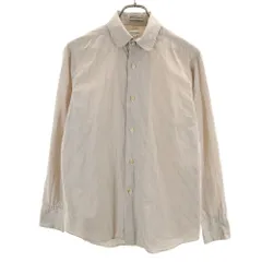 ポールスミス ストライプ柄 長袖 シャツ M ベージュ系 Paul Smith メンズ 古着 【240421】 メール便可