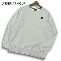 UNDER ARMOUR アンダーアーマー 秋冬 ロゴ★ スウェット 裏起毛 トレーナー Sz.XL メンズ グレー 大きいサイズ トレーニング