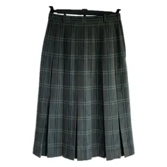 T7 【美品】9号 Leilian レリアン プリーツ スカート ロング 秋冬 毛100% T25100617