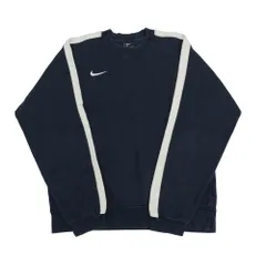 【最終値下げ SALE】NIKE ナイキ スウェット 裏起毛 ネイビー ホワイト L　B202507