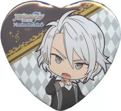 【中古】バッジ・ピンズ(キャラクター) 八乙女楽 「アイドリッシュセブン×animatecafe トレーディングハート型缶バッジスペシャルver.」