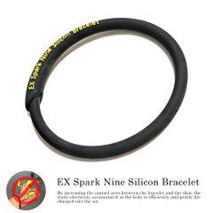 EXスパークナインブレスレット 静電気除去シリコンブレスレット シンプル おしゃれデザイン静電気防止 静電気軽減