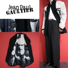 90s Jean Paul GAULTIER ドローコードベスト 花柄 黒 - メルカリ