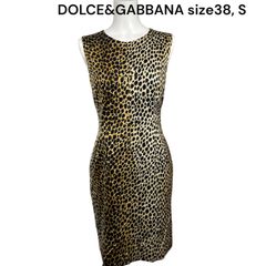 ドルチェアンドガッバーナ　DOLCE&GABBANA　ヴィンテージ　レオパード　ワンピース　38,S レディース　S5Q543