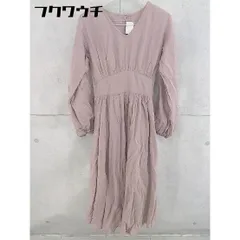◇ URBAN RESEARCH Sonny Label ウエストゴム 長袖 ロング ワンピース サイズFREE ピンク系 レディース 【中古】 【1102100000139】