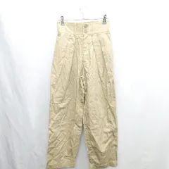 ◇ Θ forksy. ストレートパンツ サイズS ベージュ系 レディース E  【1412090029226】