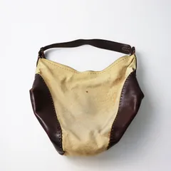 【値下げ】エンリーベグリン HENRY BEGUELIN オミノ刺繍 キャンバス×レザー ワンショルダーバッグ/ブラウン×アイボリー【2400013857451】のサムネイル