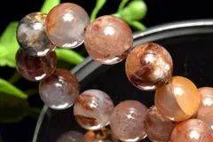 585 天然石天使シルキークォーツガーネット水晶原石チャーム