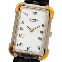 箱・カード付 HERMES エルメス 腕時計 クロアジュール クオーツ bb61 HERMES エルメス クロアジュール 腕時計 ステンレススチール