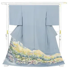 色留袖　本加賀友禅　奥田勝将作　未仕立て　訳あり　在庫保管品 色留袖 本加賀友禅 奥田勝将作 未仕立て 訳あり 在庫保管品