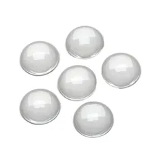 新品 DIY ハンドメイド ジュエリー用 ラウンドビーズ 透明ドーム 拡大レンズ効果 円形 アクセサリーパーツ 半球 ガラスカボション 15mm 20個入り
