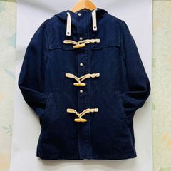 コート　ジップ　パーカー　デニム　麻　ブルゾン　古着