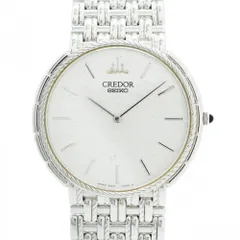 SEIKO クレドール 18kベゼル 5A74-0050 電池交換整備済 箱あり SEIKO セイコー CREDOR クレドール 5A74-0050 18Kゴールド