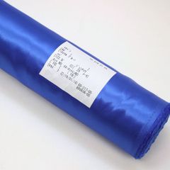 格安!アウトレット品 ポリエステルサテン 1反 25M ロイヤルブルー AKE5030　mt013