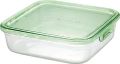 【人気商品】1.2L パック&レンジ L 角型 グリーン 保存容器 KC3248N-G 耐熱ガラス イワキ iwaki