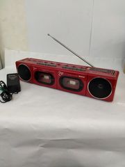 昭和レトロ ダブルラジカセ 動作品 ナショナル RX-F11ダブルカセット