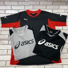 asics　PUMA　Tシャツ　スポーツウェア　キッズ/子供　150㎝　3枚セット　サッカー　アシックス　プーマ　現状品　MO6-050
