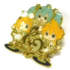 【中古】バッジ・ピンズ [単品] 初音ミク＆鏡音リン＆鏡音レン ゴールドピンバッジ 「初音ミク シンフォニー 2022 Hatsune miku Kagamine Rin Kagamine Len 15th Anniversary」 東京・大阪公演限定スペシャ