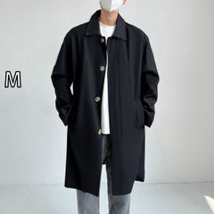 ブラックレーベル】美品✨ステンカラーコート M グレー メンズ 上品