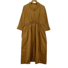 simplicite シンプリシテェ  長袖 ロングワンピース size表記なし/ブラウン系