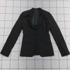 ◇ ⊇ COMME CA ISM コムサイズム シンプル フォーマル 長袖 ジャケット サイズS ブラック系 レディース E  【1509190009309】