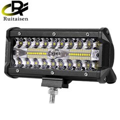 LED ワークライト 12V 24V 兼用 120W 6000K 防水 作業灯 デッキライト 投光器 前照灯 集魚灯 車幅灯 照明 トラック 120W LED 作業灯 12V 24V 兼用 ワークライト 車ライト RTS LED LIGHT BAR 7インチ