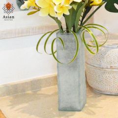 ガラス VASE （四角柱L） 花瓶 フラワーベース 花器 おしゃれ 北欧 アジアン バリ 雑貨 アジアン雑貨 インテリア モダン リゾート ホテル バリ風 南国 アジアンテイスト 置物 高級
