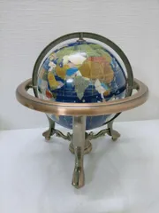 ☆特選オンリー1☆世界に一つだけ☆【天然石地球儀＆ボールペン