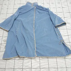 ◇ ⊇ Bou Jeloud ブージュルード 可愛い系 長袖 ウールニットコート サイズ38 ライトブルー系 レディース E  【1507280009055】