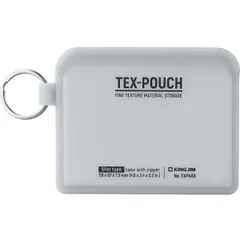 （まとめ買い）キングジム テクスポーチ シリコン素材 マルチポーチ スリム グレー TXP400クレ 【3個セット】