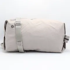 良品 ルルレモン ナイロン グレー シルバー金具 ショルダーバッグ OWD 2000000 NSK