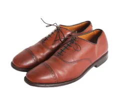 【27cm】Alden オールデン923 ストレートチップ 80年代 旧ロゴ 旧ロゴ【ALDEN】923 CAPTOE 90s PeterRichard ｜ 古着屋ガレージ