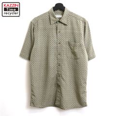 00s 総柄 半袖シャツ メンズ 表記Mサイズ
