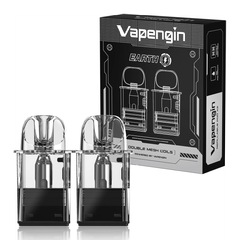 Vapengin EARTH（ベイプエンジンアース） 専用交換用カートリッジ　1箱（2個入り） リキッド補充式 ベイプ 持ち運びシーシャ vape 電子タバコ 爆煙