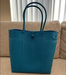 【大人気 即購入OK】メルカドかごバッグ ハンドメイド おしゃれ 海 買い物 編みバッグ 夏映え 縦長